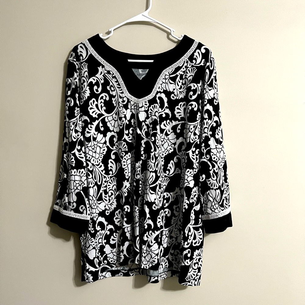 Croft and Barrow 3/4 Sleeve Women’s Top Size 1X